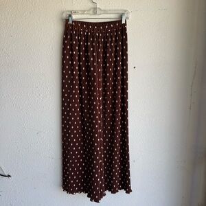 Sezane brown polka dot syra trousers